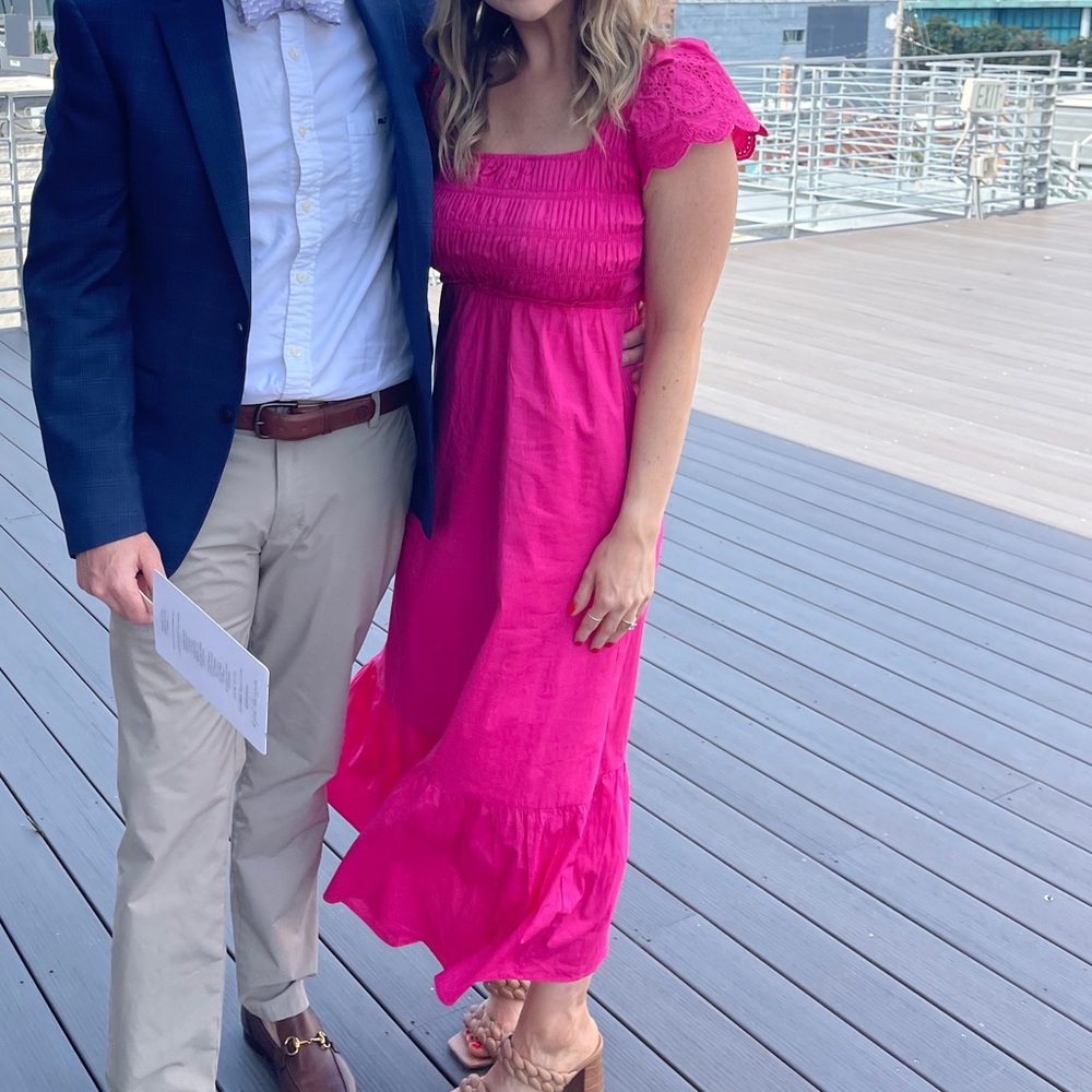 Jason Wu Hot Pink Midi Dress